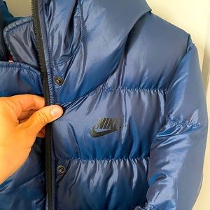 Nike sportswear women’s down fill jacket puffer hoodie hood small coat